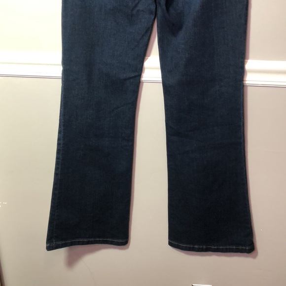Gap Women’s High Rise Flare Bootcut Jeans Size 28W/6R Dark Wash Jeans perfect - Picture 5 of 8